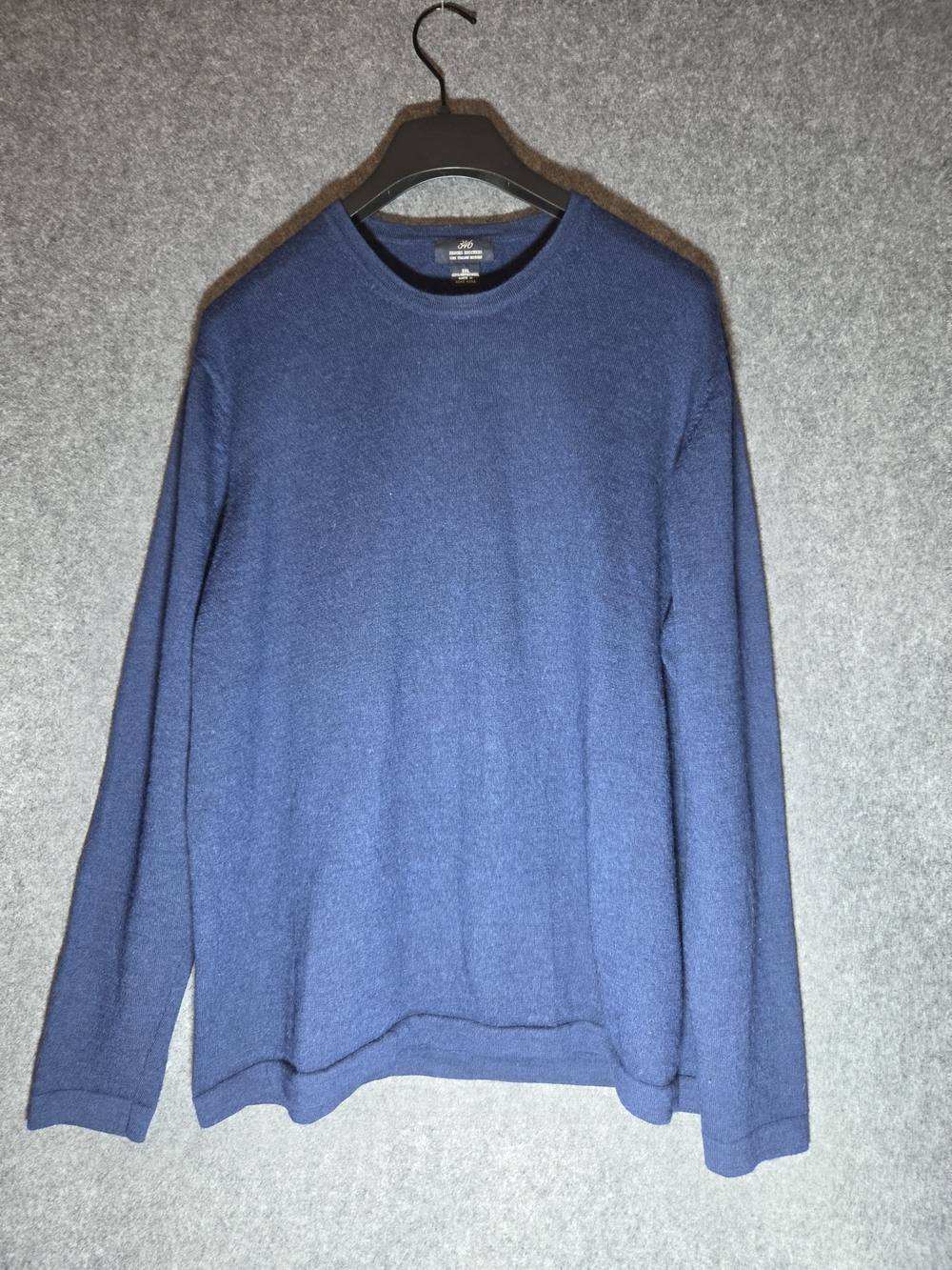 Brooks Brothers Men's Blue Italian Merino Wool Crewneck Sweater XXL
